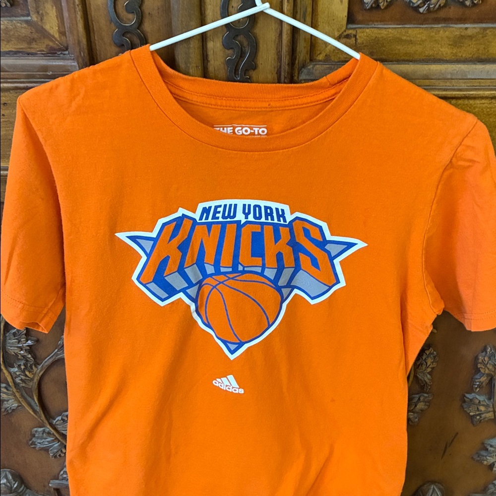 Adidas Orange New York Knicks Tee Size Small